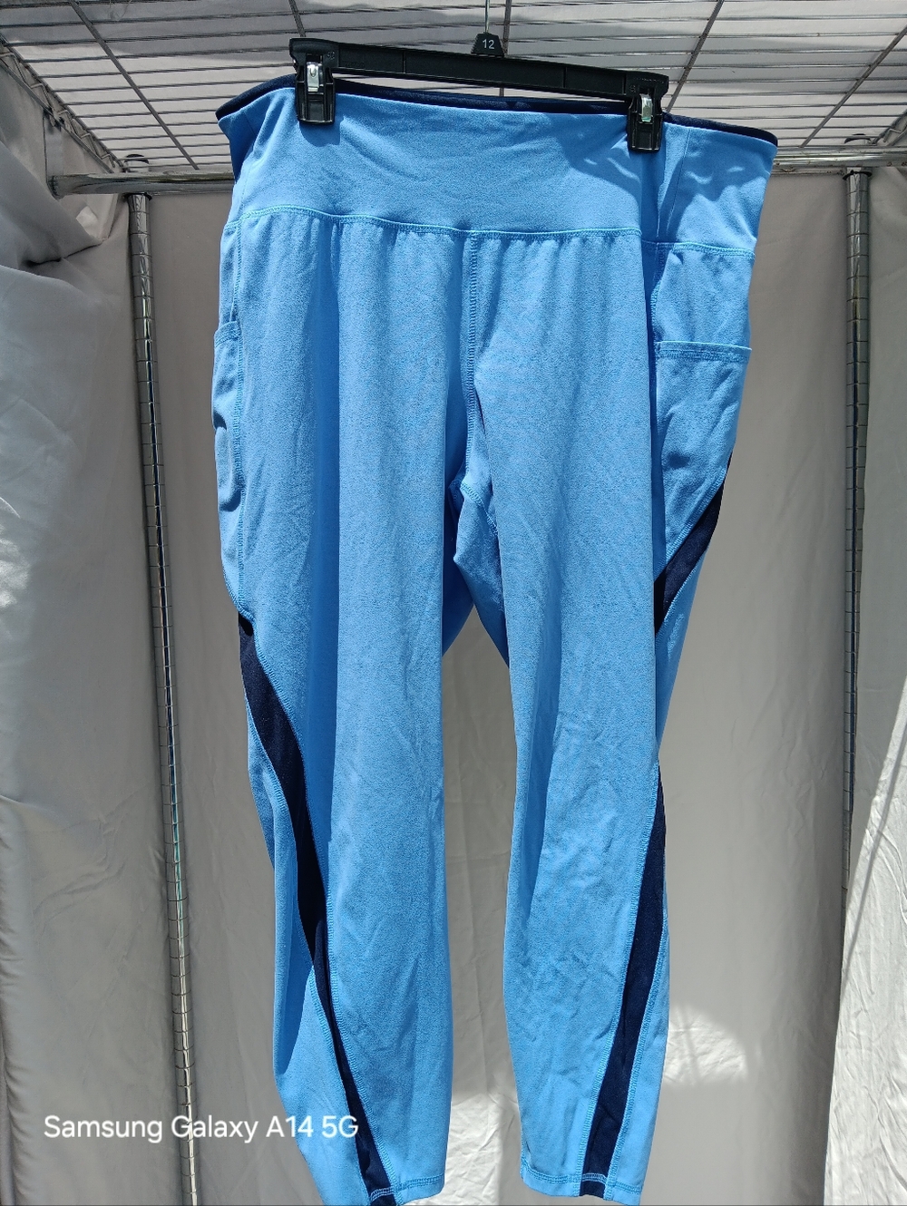 Livi For Lane Bryant Blue Soft 7/8 Athletic Leggings Size 22/24